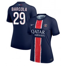 Paris Saint-Germain Bradley Barcola #29 Hemmatröja Dam 2024-25 Korta ärmar